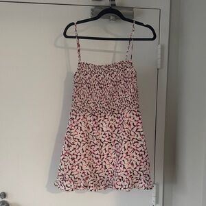 NWT French Connection Pink and Black Patterned Mini Dress